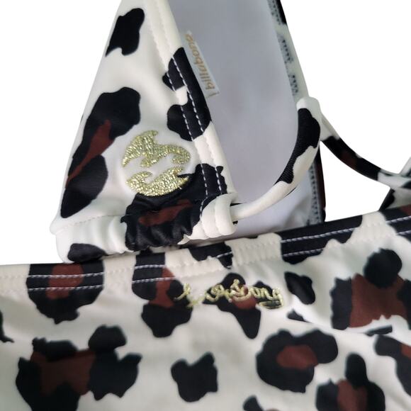 Vintage Y2k Guess Leopard Print Sexy Bikini 2pc SM ASO Paris Hilton - Picture 7 of 11